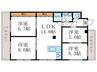 ルシェ－ル西院 4LDKの間取り