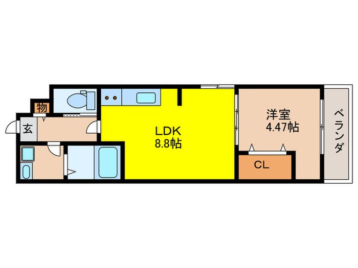 間取り図 仮)Gracias Court正雀