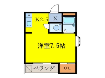 間取図 トリヴェ－ル唐国