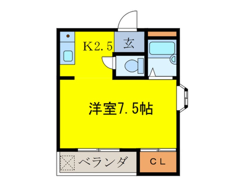 間取図 トリヴェ－ル唐国