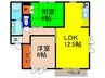 プラム中彦 2LDKの間取り