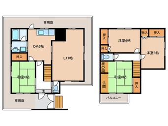 間取図 神和台３丁目貸家