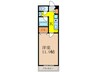 ユニコ－ト 1Kの間取り