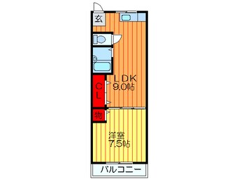 間取図 シャンティ－御殿山