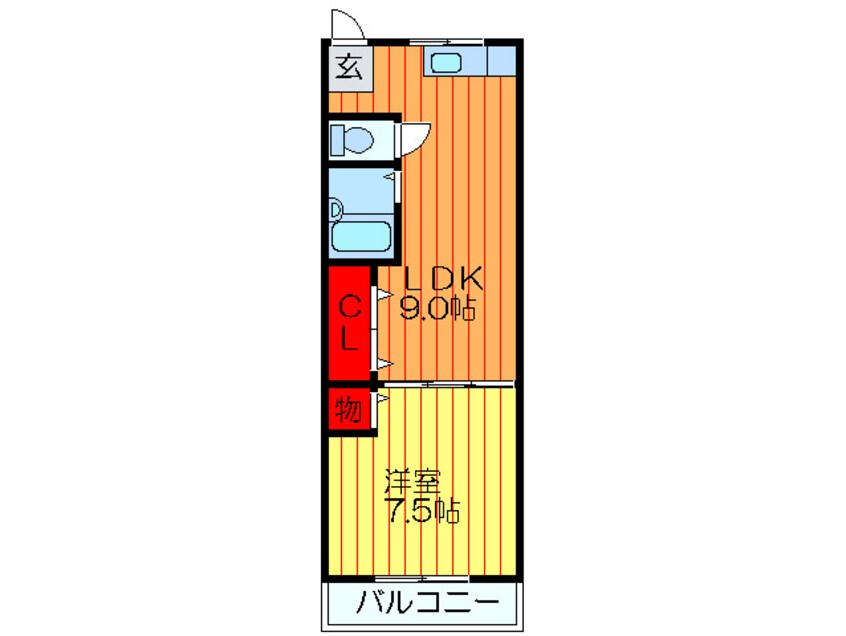 間取図 シャンティ－御殿山