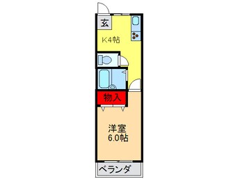 間取図 シャンティ－御殿山