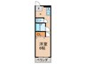 シャンティ－御殿山 1Kの間取り