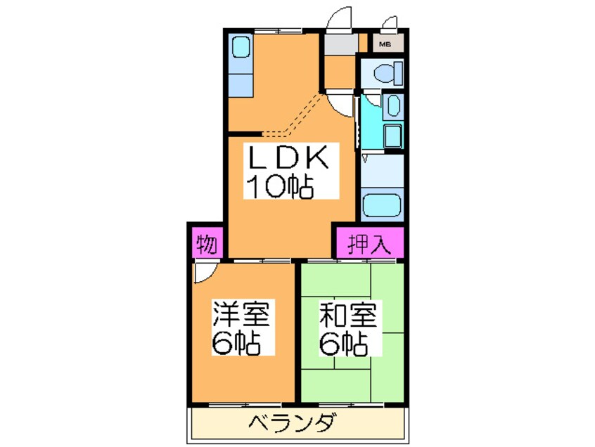 間取図 ヴィアンテ住之江