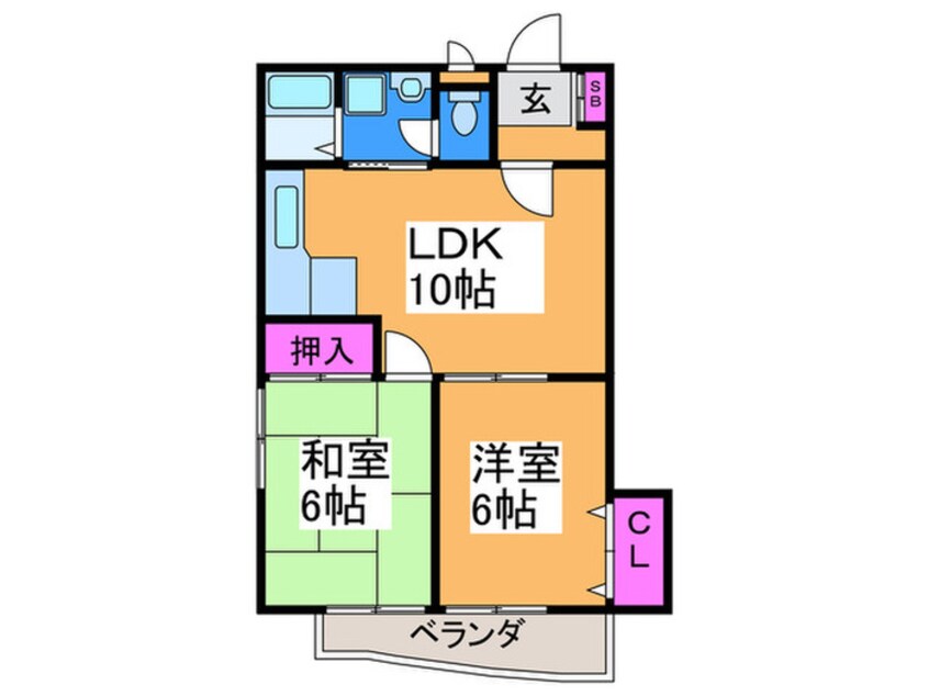 間取図 ヴィアンテ住之江