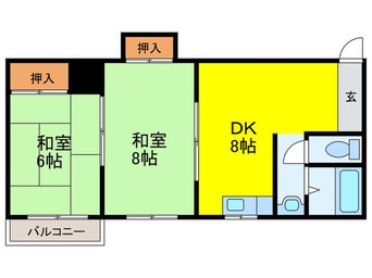 間取図 イルソーレ東住吉