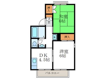 間取図 セジュ－ル堂ノ前