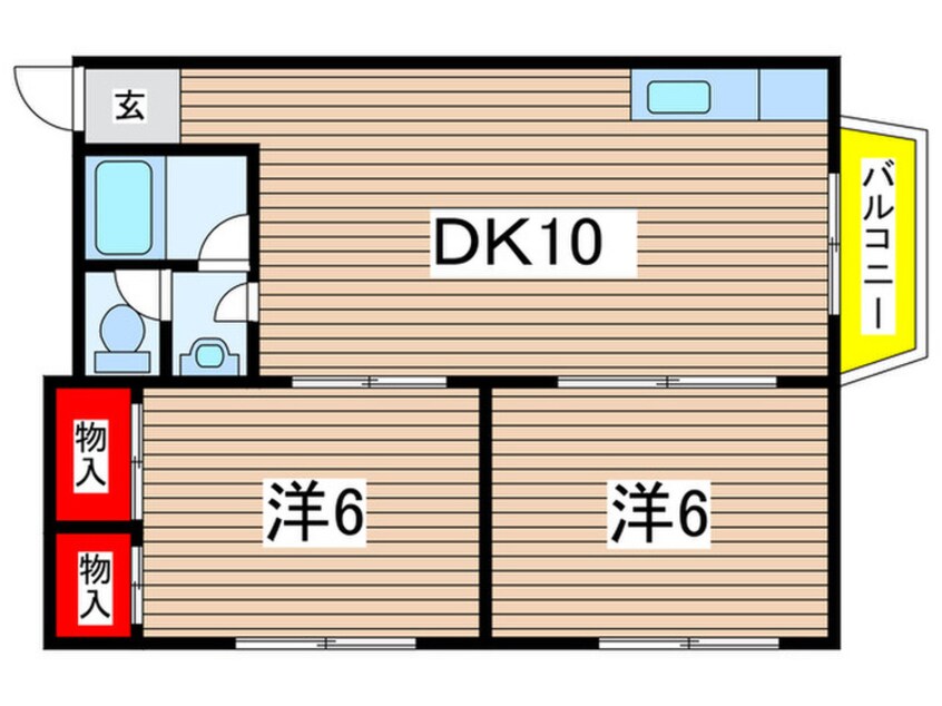 間取図 松栄石橋ハイツ