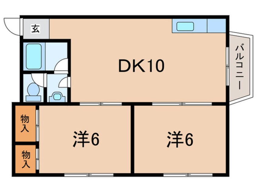 間取図 松栄石橋ハイツ