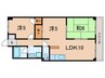 リノスタイル東加古川 3LDKの間取り