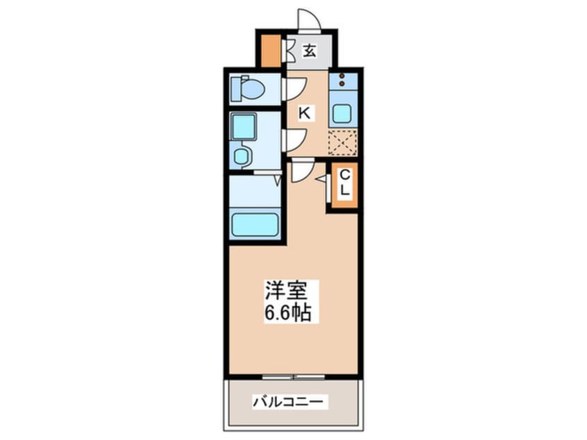 間取図 S-RESIDENCE難波大国町Tres