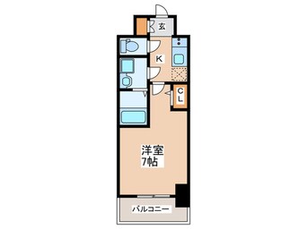間取図 S-RESIDENCE難波大国町Tres