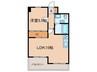 朝日プラザ新神戸(505) 1LDKの間取り
