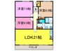 メイプルコ－ト諏訪ノ森 3LDKの間取り