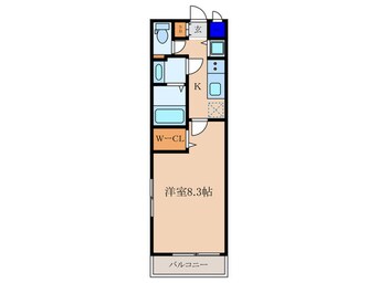 間取図 ﾍﾞﾗｼﾞｵ雅び京都洛北ｶﾞｰﾃﾞﾝ(401)