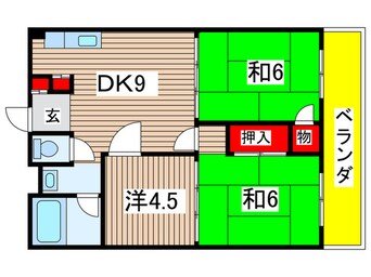 間取図 ローズコーポ石橋