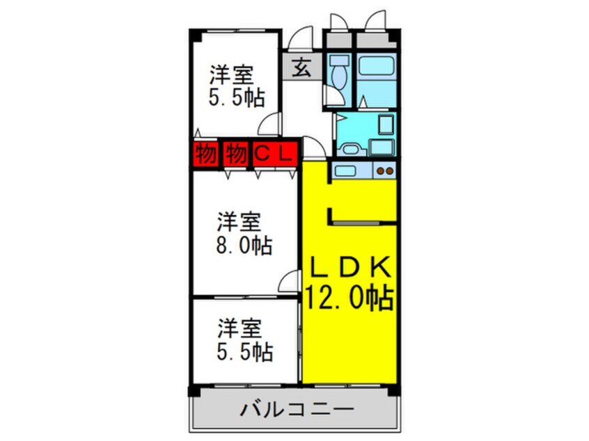 間取図 アビタシオンⅢ
