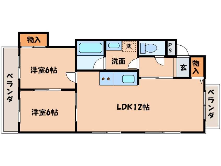 間取図 コ－ポ・元屋敷