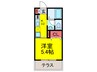 プランドール春日 1Kの間取り