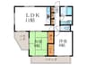 パレス今井 2LDKの間取り