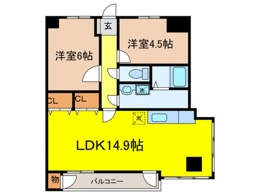 間取図 千里ニチゴマンション