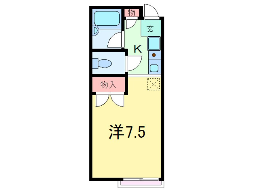 間取図 コスモメゾン岡本