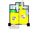 ｴｽﾃﾑｺｰﾄ難波Ⅵｴﾝﾄ(1405)の間取図