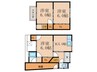 上花山講田町貸家 3Kの間取り