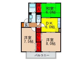 間取図 ソシア箕面