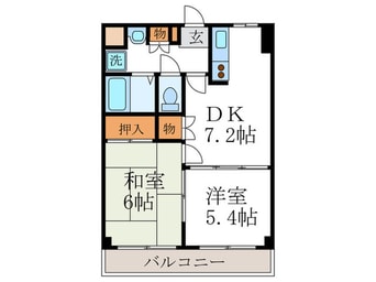 間取図 コアロ－ド鷹ヶ峰