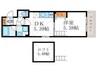 Gramercy　二条城 1DKの間取り