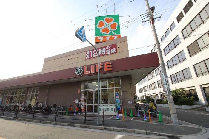 ライフ西田辺店(スーパー)まで400m シティーパーク南田辺