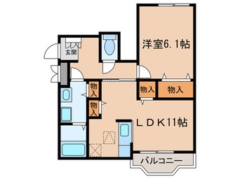 間取図 ウエストスクエアＡ