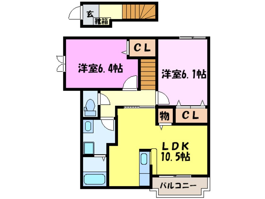 間取図 ウエストスクエアＡ