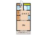 ＭＡＴＳＵＤＡ２１天美 1DKの間取り