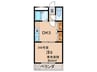 ＭＡＴＳＵＤＡ２１天美 1DKの間取り