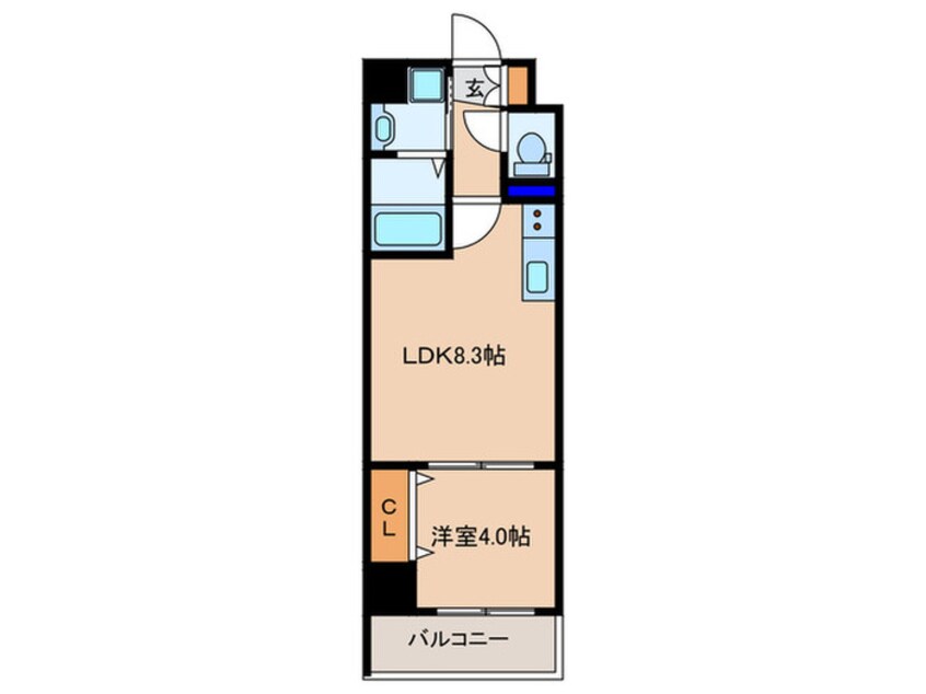 間取図 ACT DOORS天六