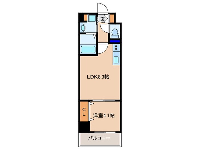 間取り図 ACT DOORS天六