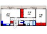 カサフェリ－チェ 2LDKの間取り