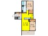D-residence島本町桜井 2LDKの間取り