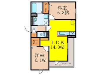 間取図 D-residence島本町桜井