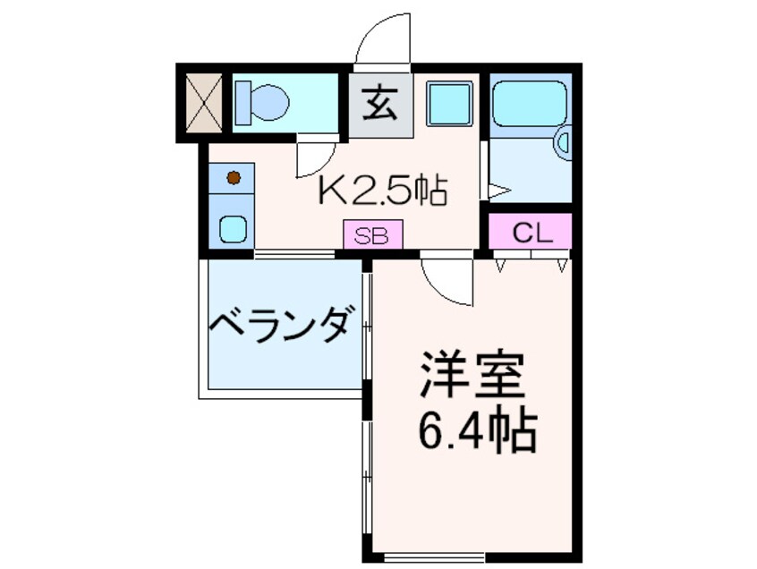 間取図 Ｍ ＰＬＡＺＡ長堀弐番館