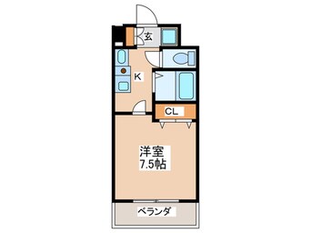 間取図 Ｍ ＰＬＡＺＡ長堀弐番館