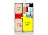 ライズプレ－ス藤川 2LDKの間取り
