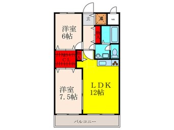 間取図 ライズプレ－ス藤川