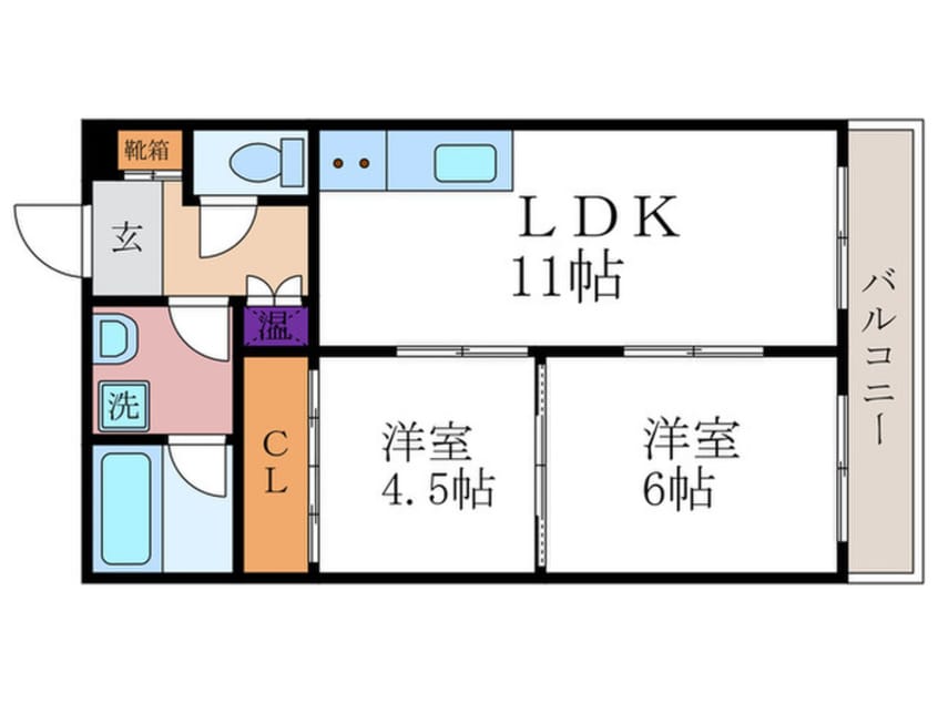 間取図 レジデンス岩倉